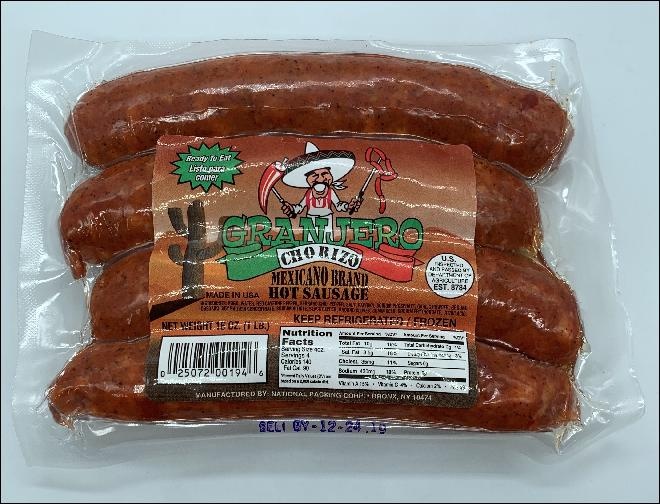 slide 1 of 1, National Packin De Mi Tierra Chorizo Mexicano Granjero With Hot Sauce, 16 oz