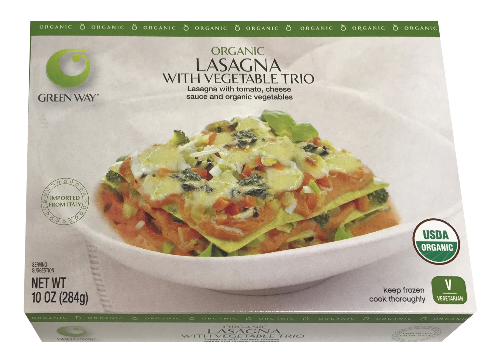 slide 1 of 1, Green Way Organic Lasagna With Vegetables, 10 oz