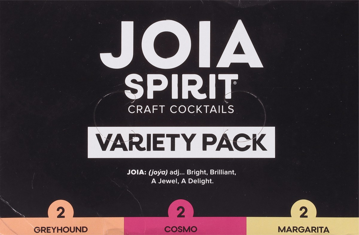 slide 12 of 12, Joia Spirit Variety Pack Greyhound/Cosmo/Margarita Craft Cocktails - 6 ct, 6 ct; 12 oz