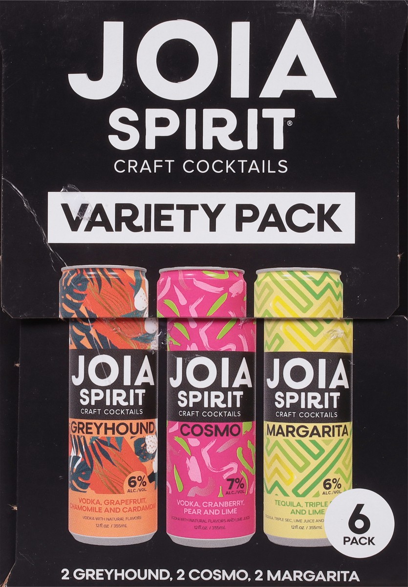 slide 7 of 12, Joia Spirit Variety Pack Greyhound/Cosmo/Margarita Craft Cocktails - 6 ct, 6 ct; 12 oz
