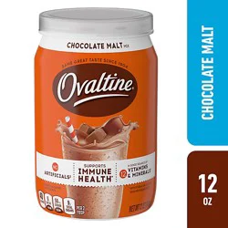 Ovaltine Powder Drink Mix Chocolate Malt - 12 Oz