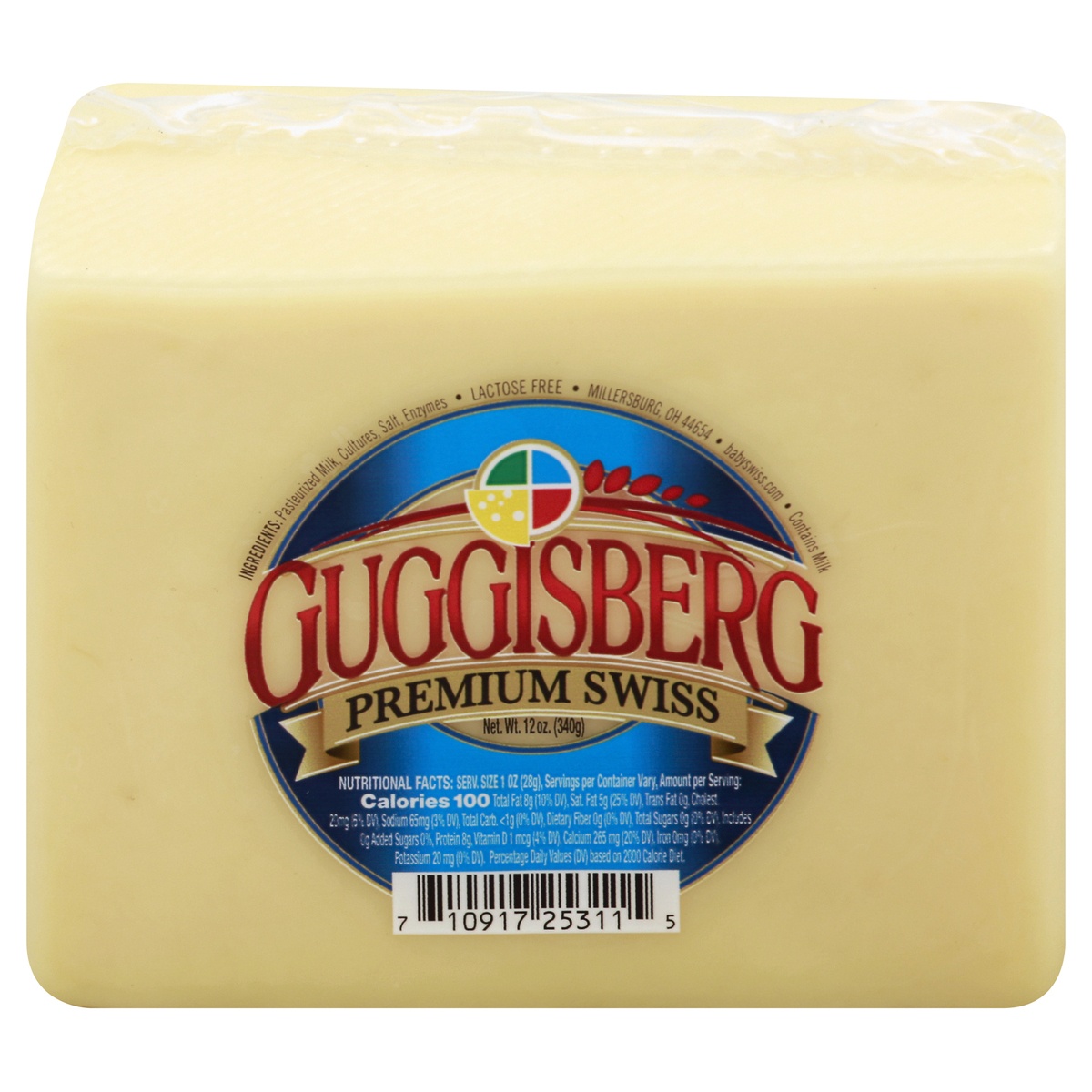 slide 1 of 1, Guggisberg Cheese Swiss Chunk 12Oz, 12 oz