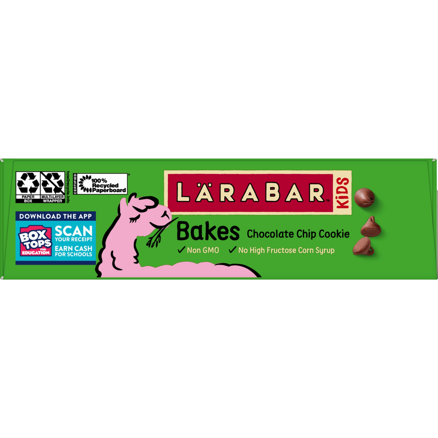 slide 3 of 6, LÄRABAR Kids, Bakes Chocolate Chip Cookie, Gluten Free Snack Bars, 6 Ct, 5.76 oz, 6 ct
