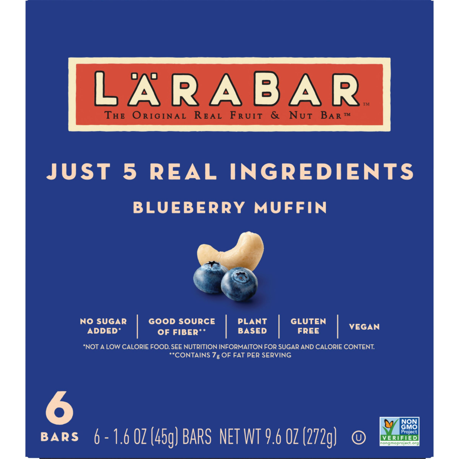 slide 2 of 6, Larabar Blueberry Muffin - 9.6oz/6ct, 6 ct