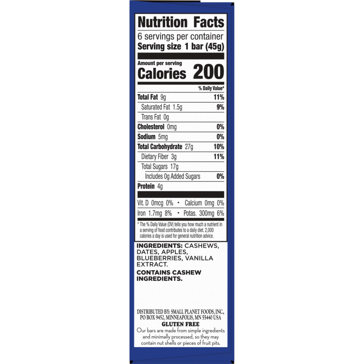 slide 4 of 6, Larabar Blueberry Muffin - 9.6oz/6ct, 6 ct