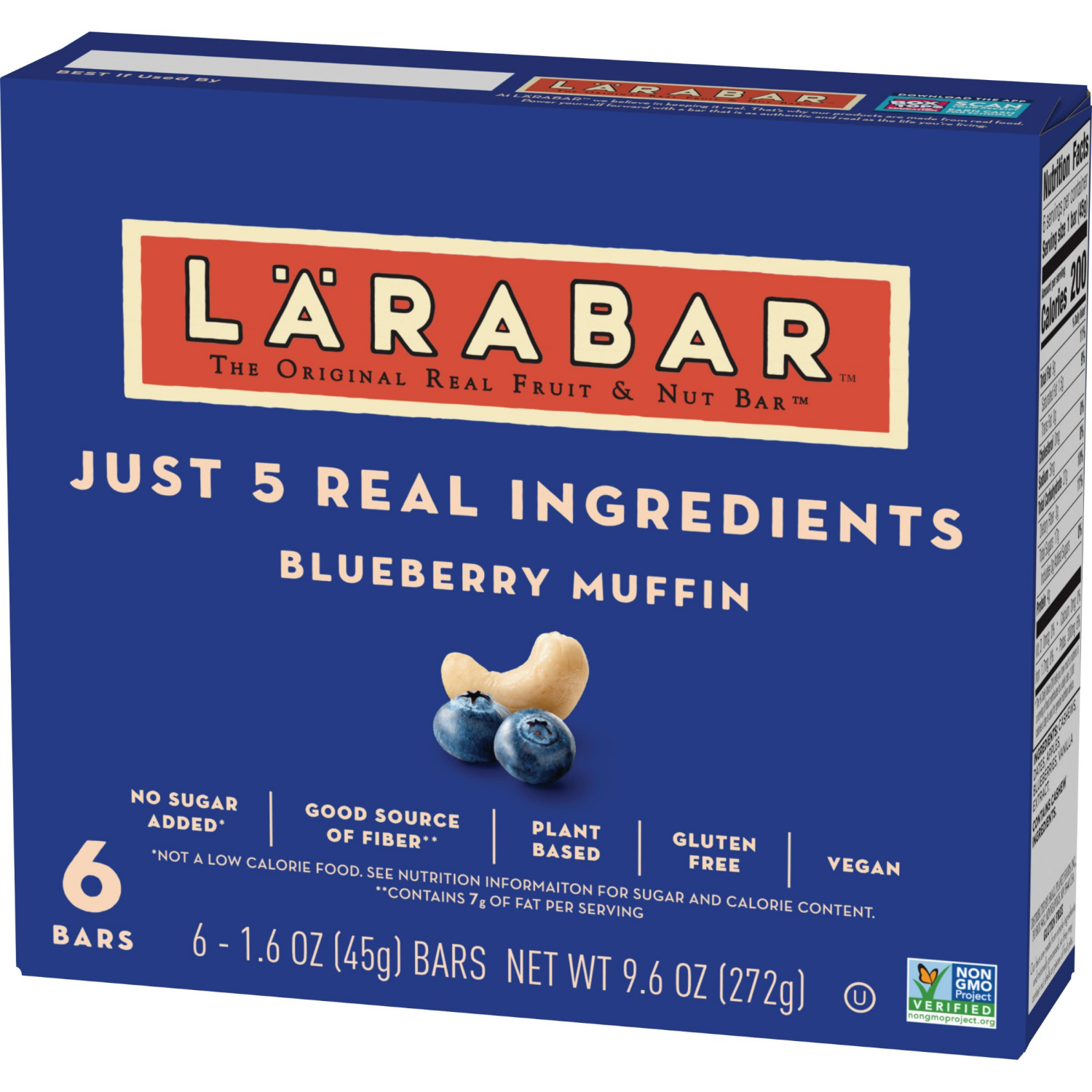 slide 6 of 6, Larabar Blueberry Muffin - 9.6oz/6ct, 6 ct