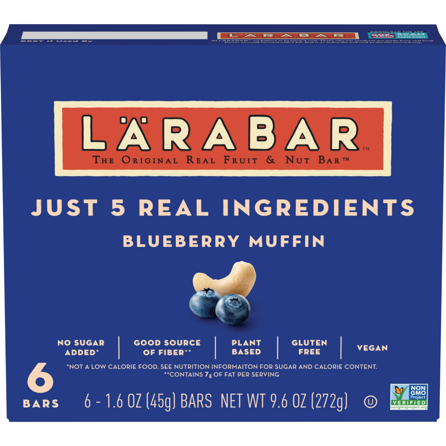 slide 1 of 6, Larabar Blueberry Muffin - 9.6oz/6ct, 6 ct
