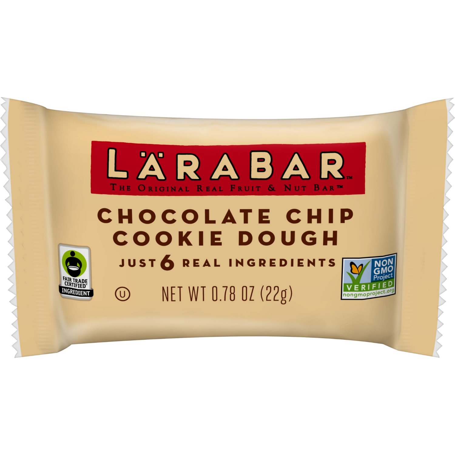 slide 8 of 8, LÄRABAR Chocolate Chip Cookie Dough Mini Bars, Gluten Free Vegan Bar, 20 ct, 20 ct