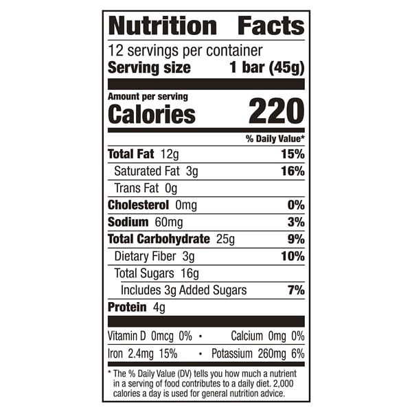 slide 6 of 9, LÄRABAR Chocolate Chip Cookie Dough, Gluten Free Fruit & Nut Bar, 12 Ct, 12 ct