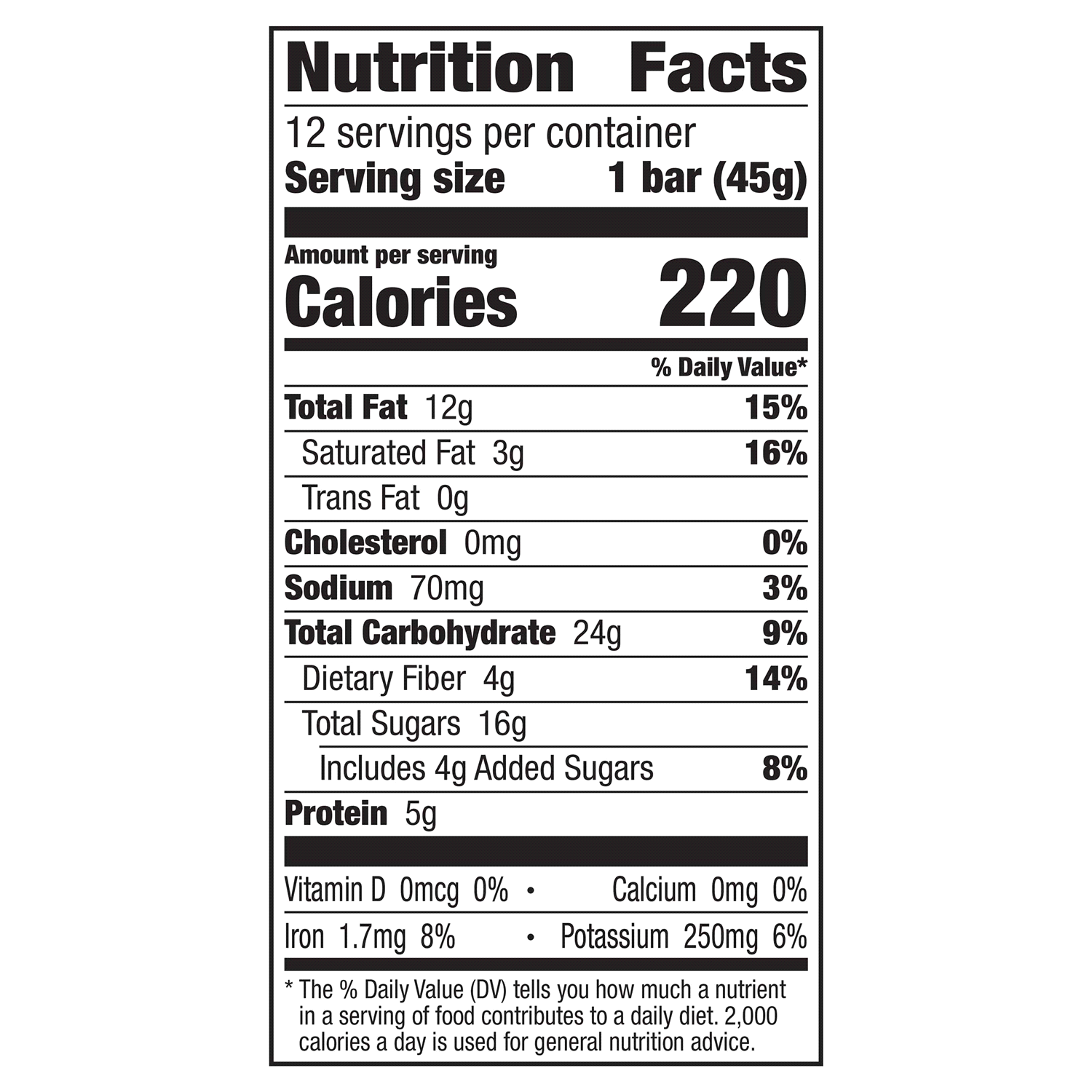slide 2 of 2, LÄRABAR Peanut Butter Chocolate Chip, Gluten Free Fruit & Nut Bar, 12 Ct, 12 ct