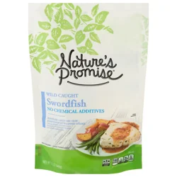 Nature's Promise Wild Caught Boneless Skinless Swordfish Steaks Frozen