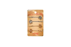 Scunci Gift Bow Bobby Pins - 4 pk