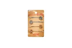 Scunci Gift Bow Bobby Pins - 4 pk