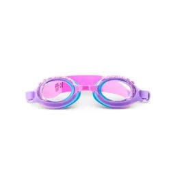 Aqua2ude Rhinestone Kids Swim Goggle - Blue & Purple