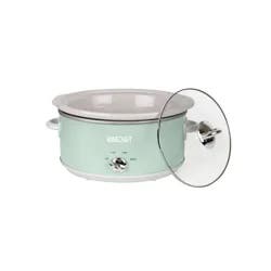 HOME CRAFT HomeCraft Oval Slow Cooker 6qt, Sage Green