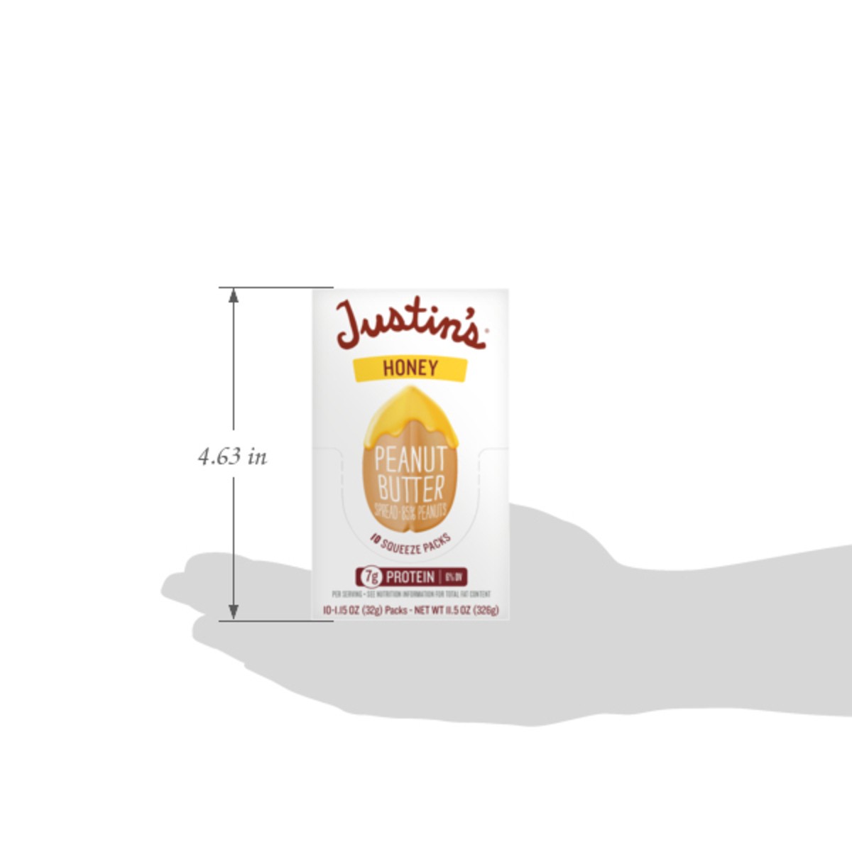 slide 8 of 13, Justin's Honey Peanut Butter, 10 ct