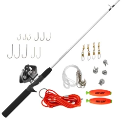 Zebco 202 Zb1 Fishing Pole With Eagle Claw Tackle