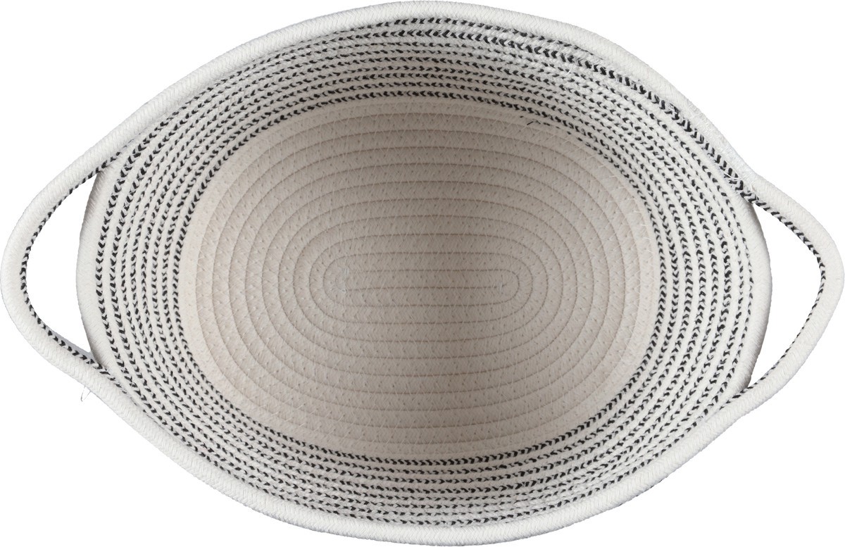 slide 10 of 11, Whitmor Striped Rope Bin with Knot Handle, Large, 1 ct