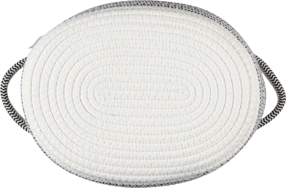 slide 5 of 11, Whitmor Striped Rope Bin with Knot Handle, Large, 1 ct