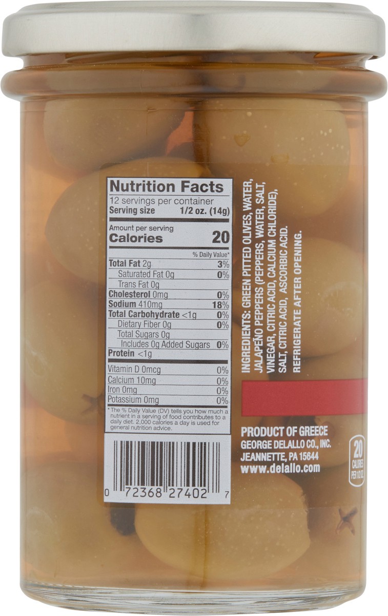 slide 10 of 12, Olives, Jalap Stuffed, 5.8 oz