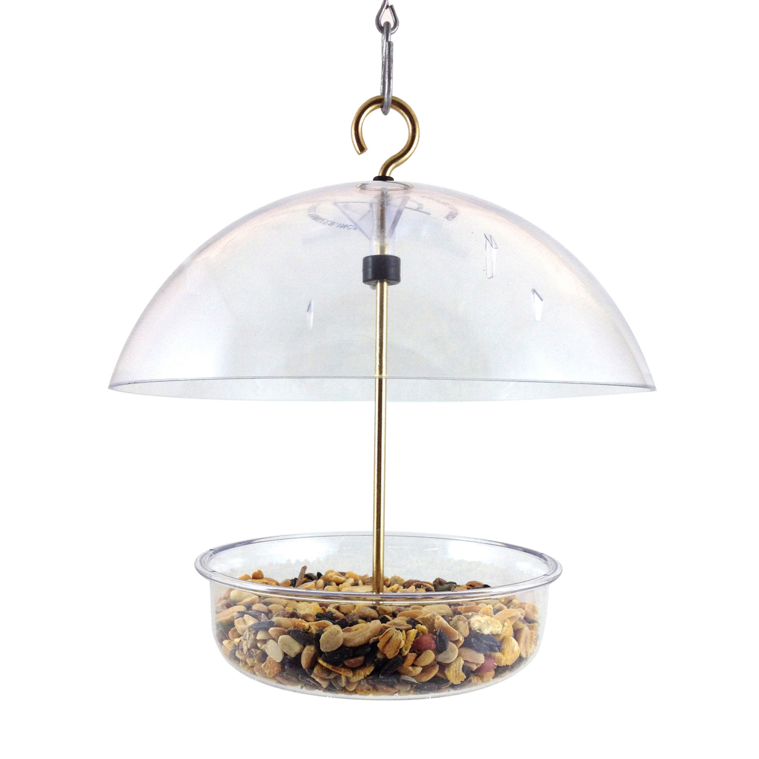 slide 1 of 3, Droll Yankees Seed Saver Bird Feeder - Clear, 1 ct