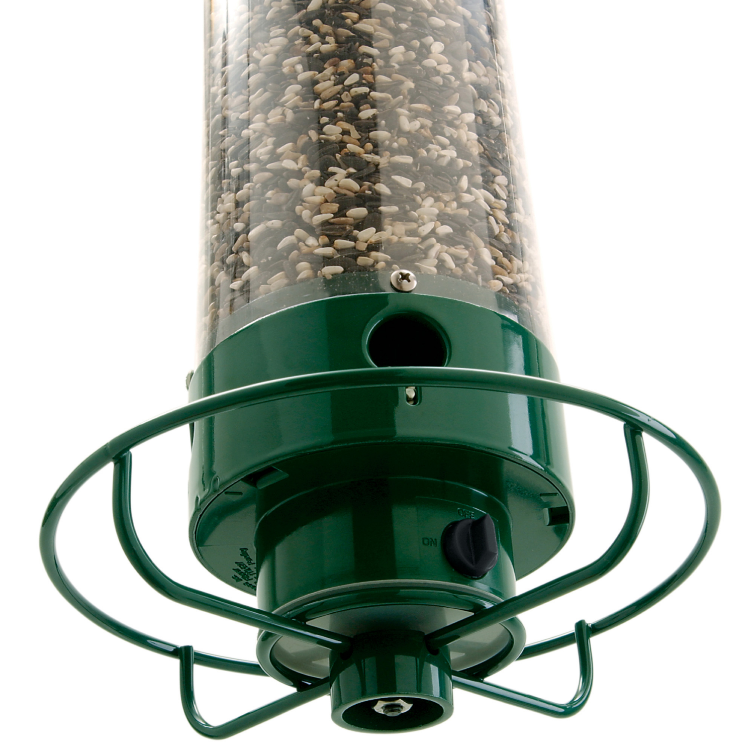 slide 4 of 8, Droll Yankees 21" Long 4 Port Squirrel Proof Sunflower Feeder - Green, 21 in