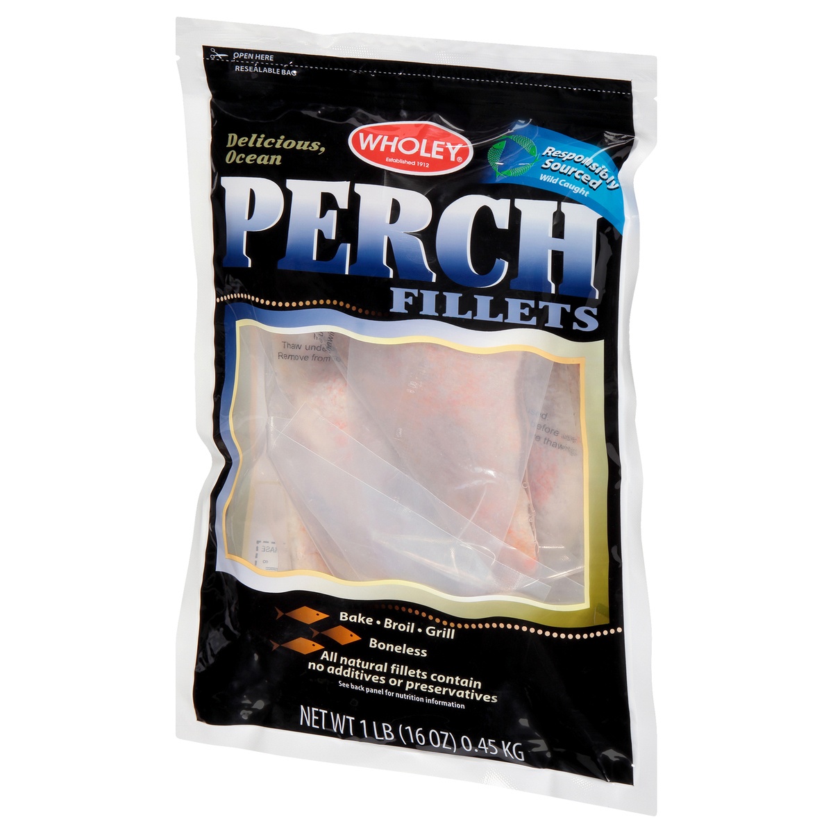 slide 3 of 10, Wholey Perch Fillets, 16 oz