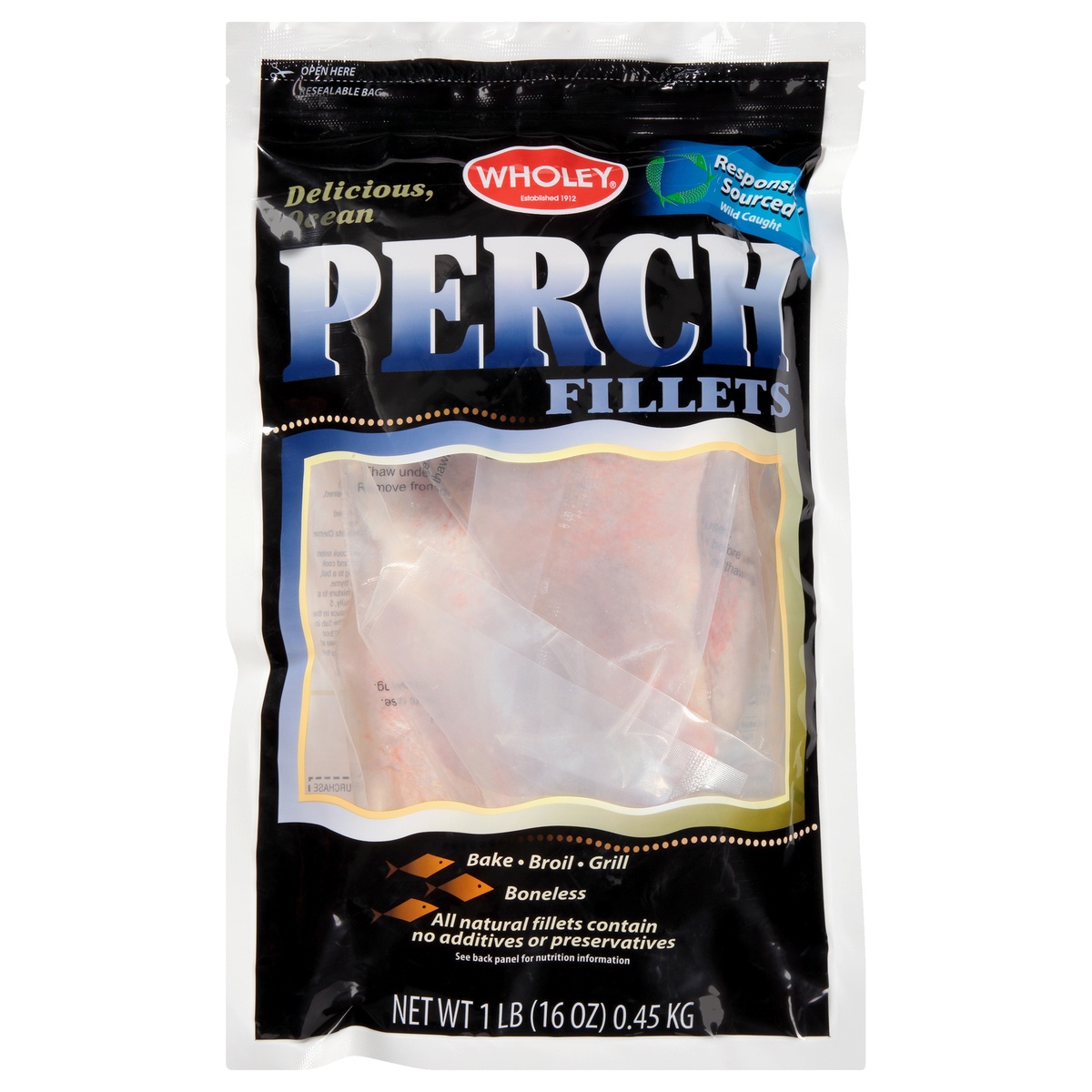 slide 1 of 10, Wholey Perch Fillets, 16 oz