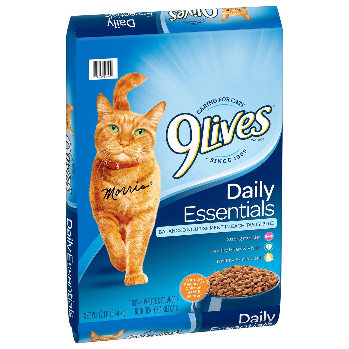 slide 3 of 7, 9Lives Daily Essentials Dry Cat Food, 12 lb. Bag, 12 lb