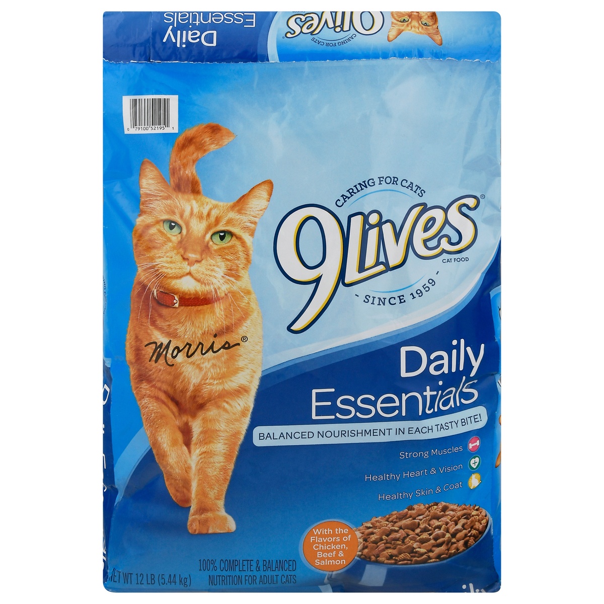 slide 10 of 10, 9Lives Daily Essentials - Salmon, 12 lb