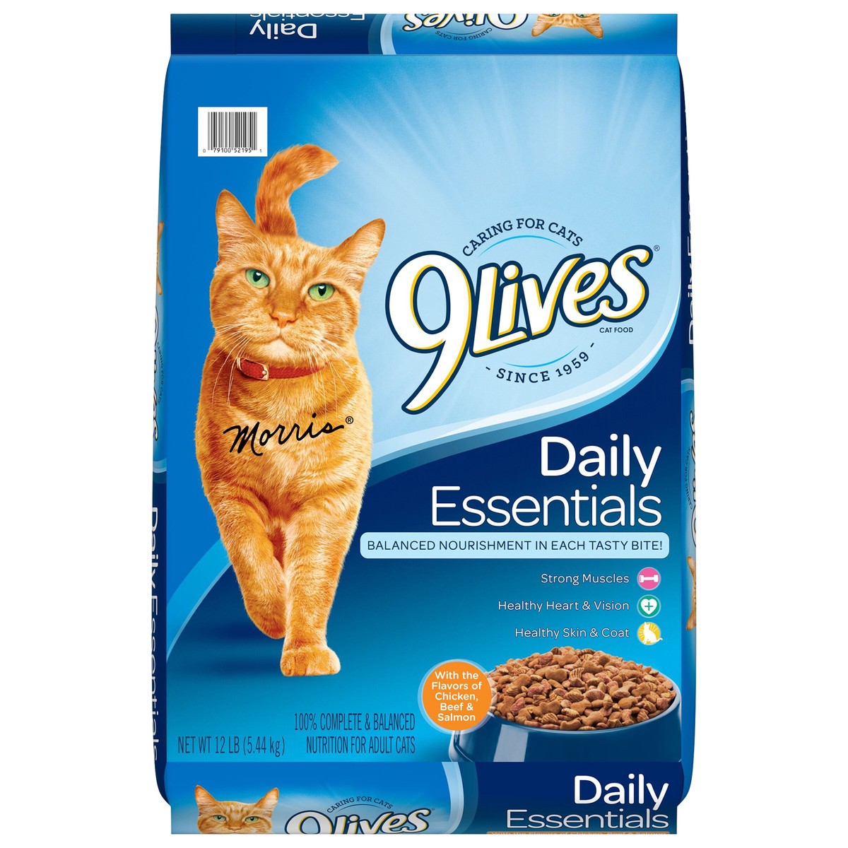 slide 1 of 7, 9Lives Daily Essentials - Salmon, 12 lb