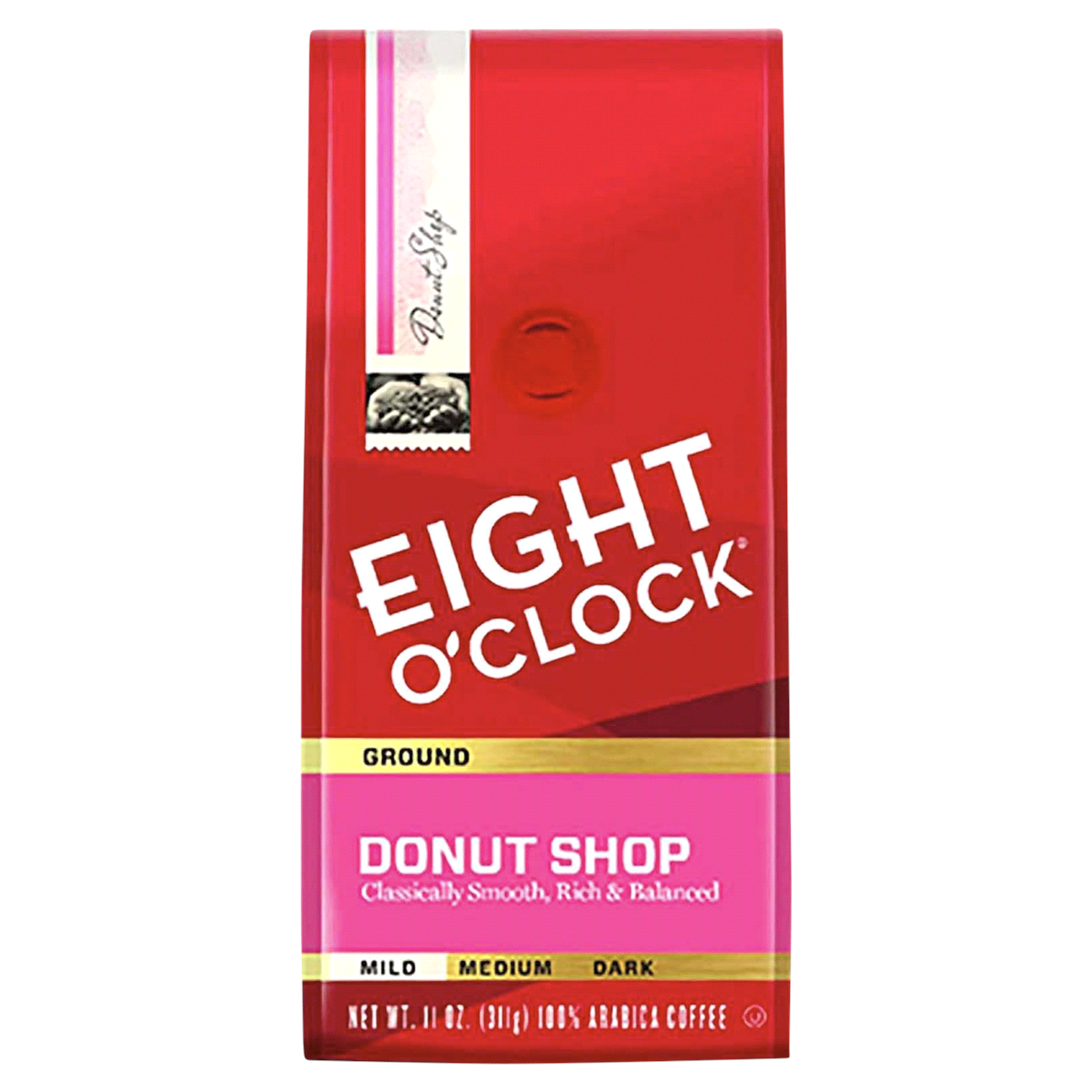 slide 1 of 17, Eight O'Clock Coffee Donut Shop Mild Ground, 11 oz