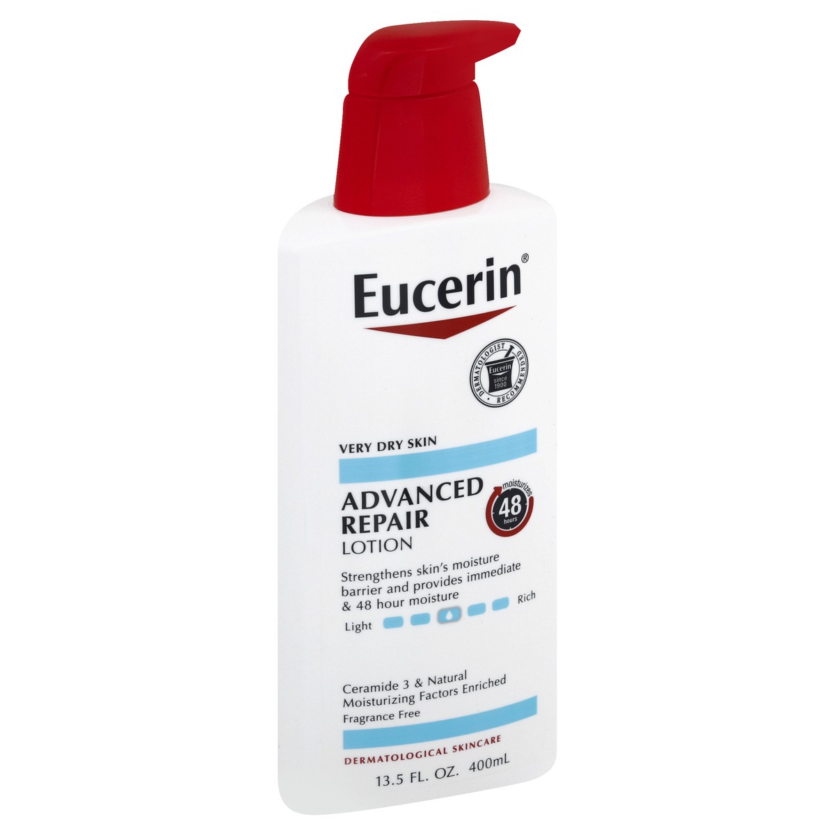 slide 7 of 10, Eucerin Advanced Repair Lotion 13.5 fl. oz. Pump Bottle, 13.5 oz