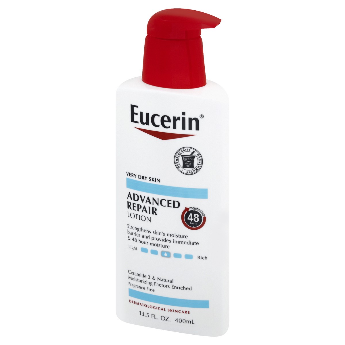 slide 2 of 10, Eucerin Advanced Repair Lotion 13.5 fl. oz. Pump Bottle, 13.5 oz