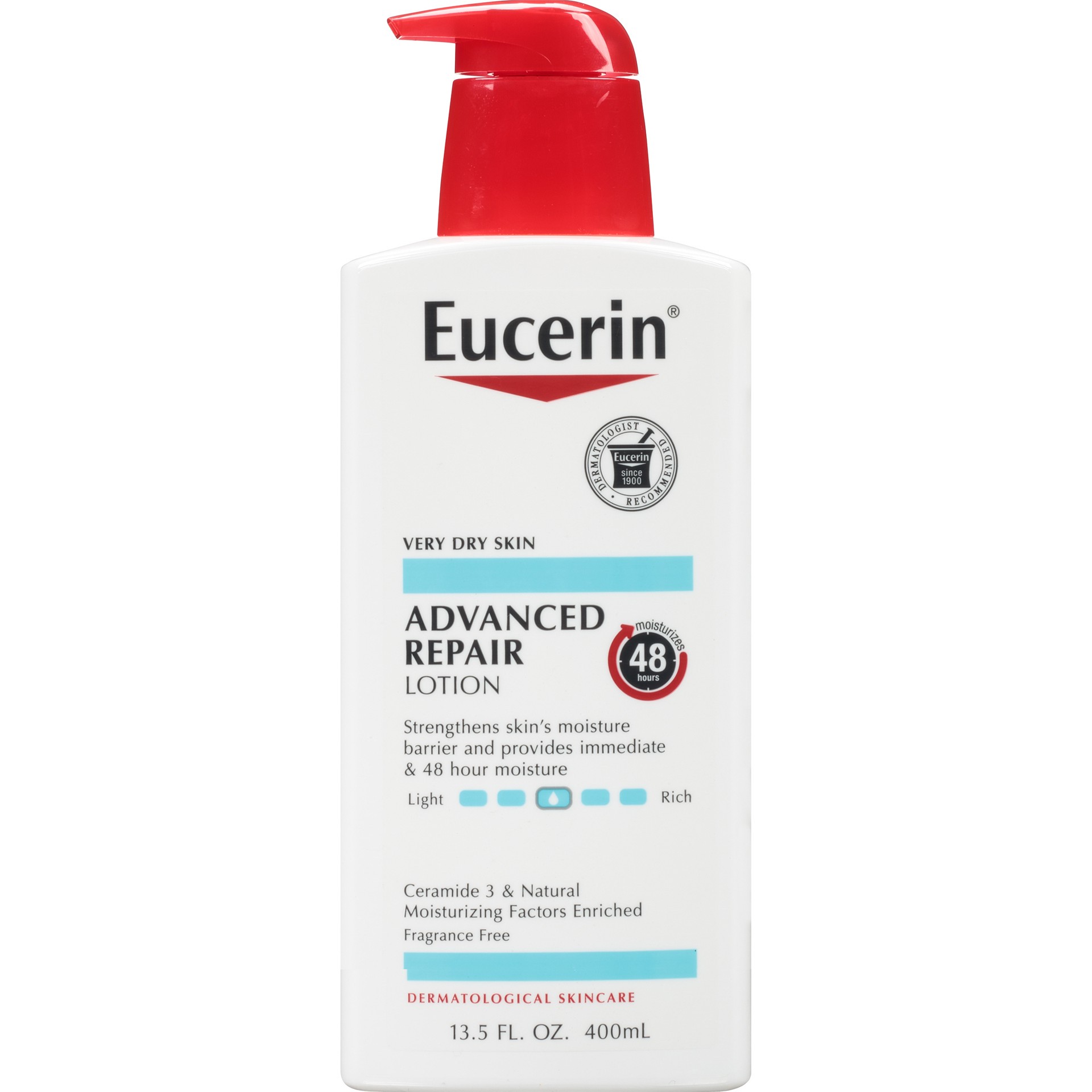 slide 1 of 10, Eucerin Advanced Repair Lotion 13.5 fl. oz. Pump Bottle, 13.5 oz