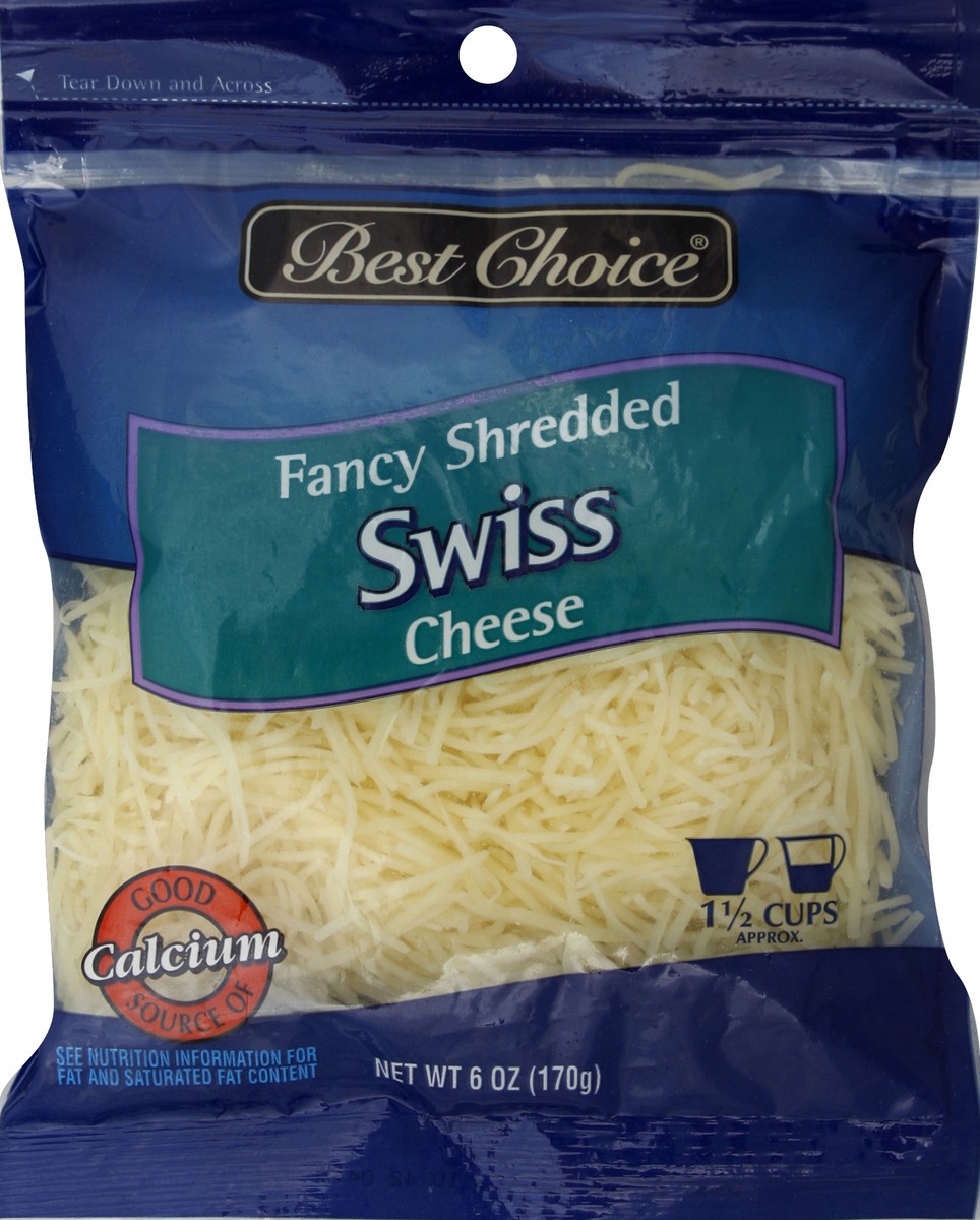 slide 3 of 3, Best Choice Fancy Shredded Swiss Cheese, 6 oz