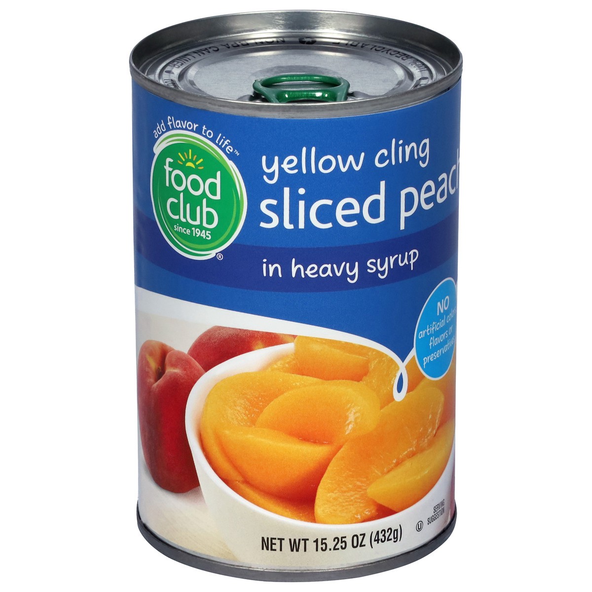 slide 2 of 9, Food Club Yellow Cling Sliced Peaches in Heavy Syrup 15.25 oz, 15.25 oz