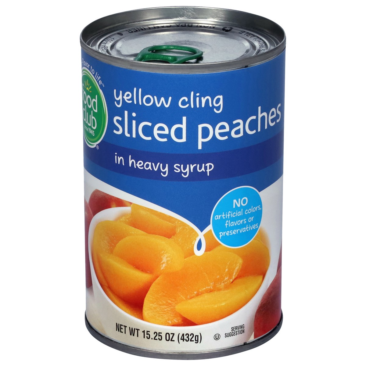 slide 3 of 9, Food Club Yellow Cling Sliced Peaches in Heavy Syrup 15.25 oz, 15.25 oz