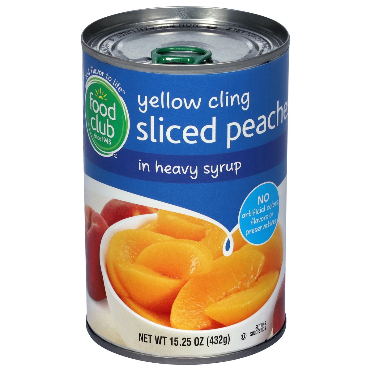 slide 1 of 9, Food Club Yellow Cling Sliced Peaches in Heavy Syrup 15.25 oz, 15.25 oz