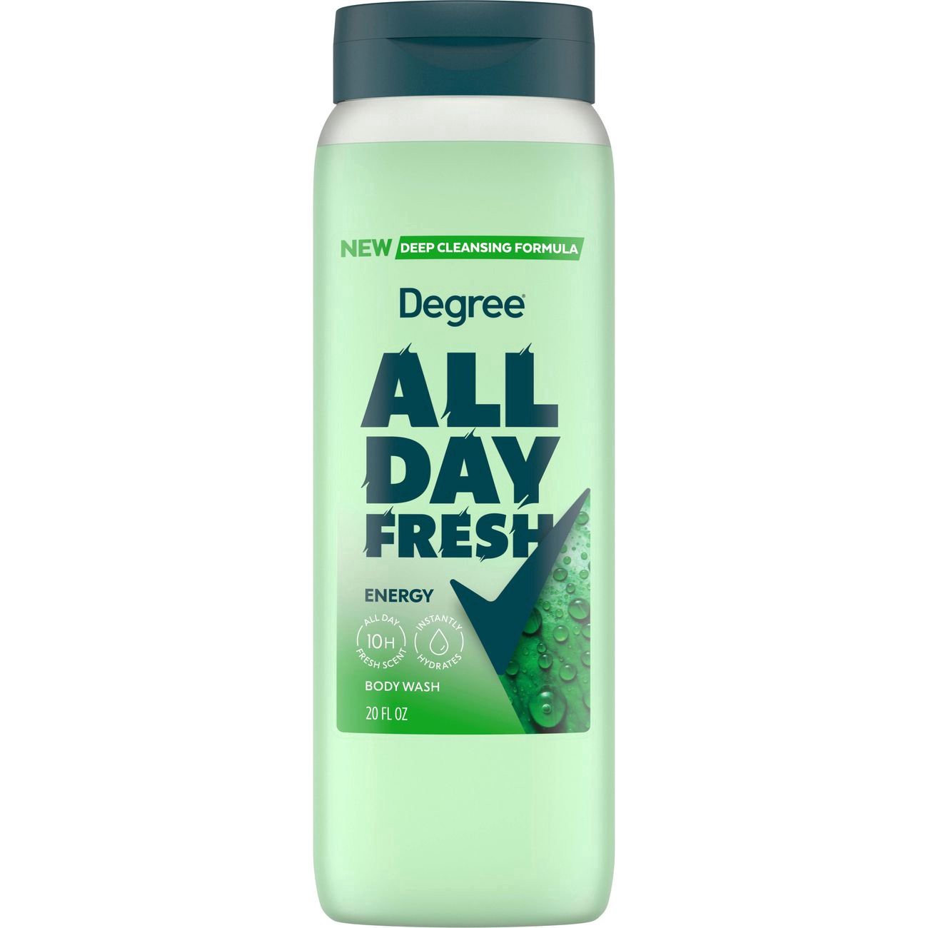 slide 1 of 1, Degree All Day Fresh Energy Body Wash 20 fl oz, 20 fl oz
