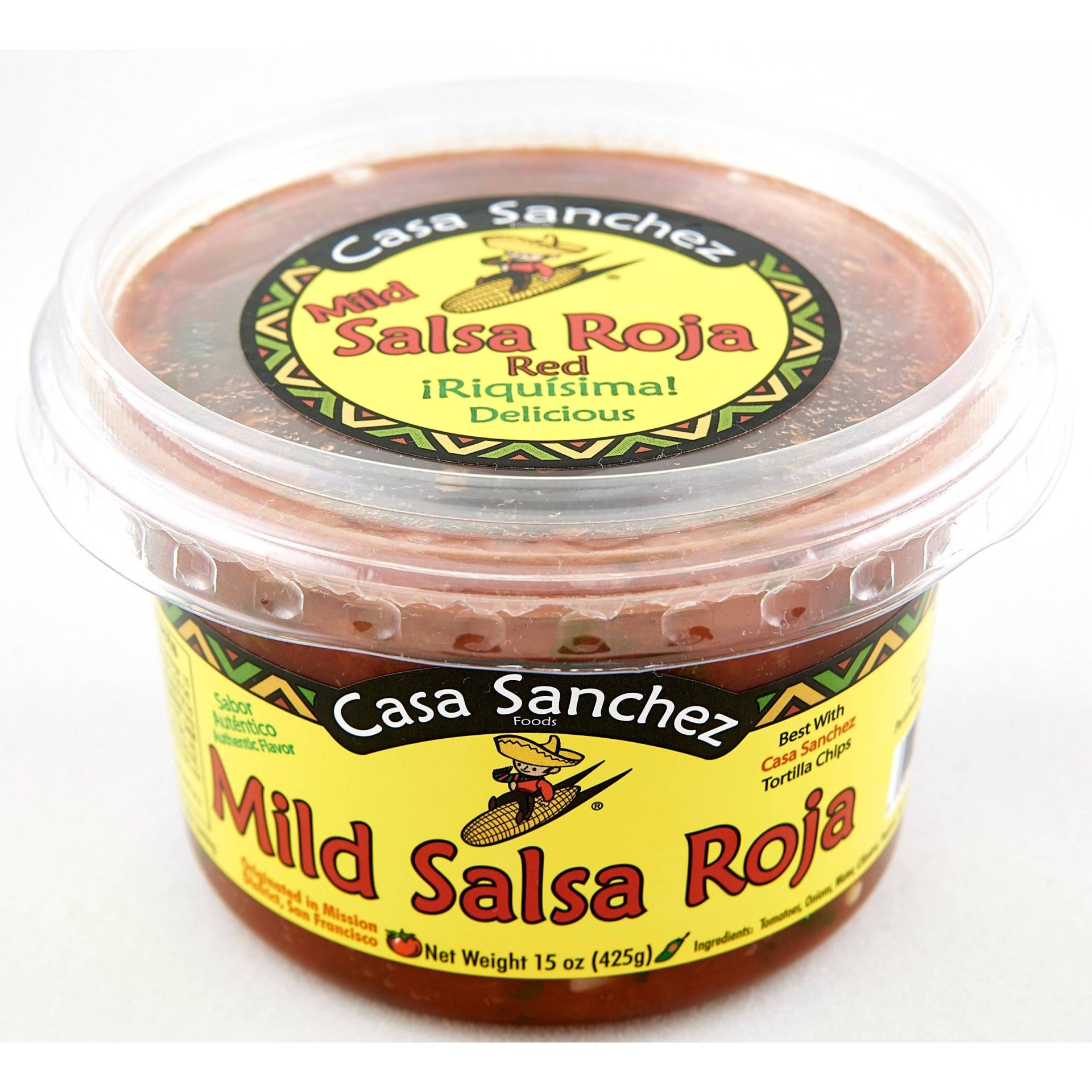 slide 1 of 1, Casa Sanchez Salsa Mild Salsa Roja, 15 oz