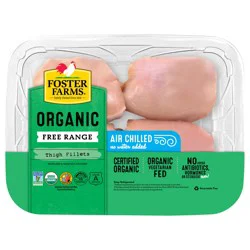 Foster Farms Organic Free Range Boneless Skinless Chicken Thighs, 1 pk