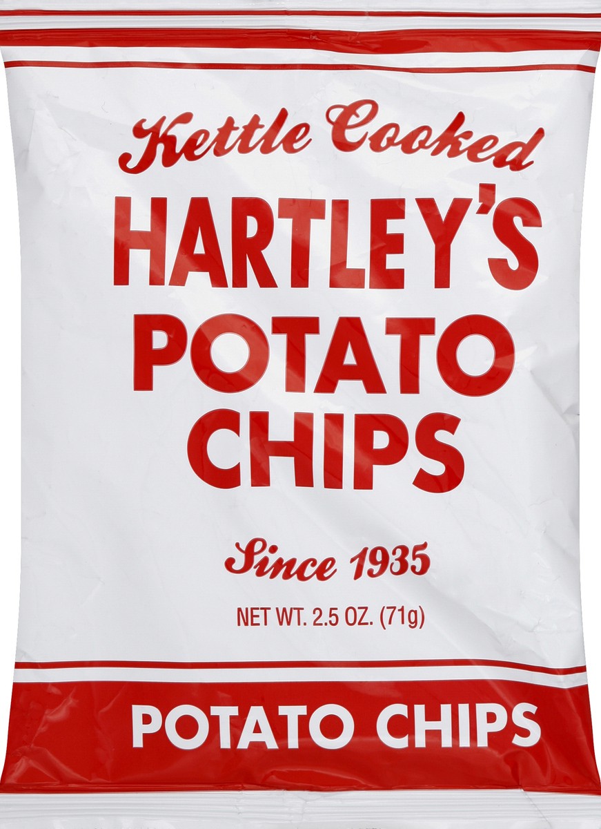 slide 5 of 5, Hartley's Plain Chips, 3.5 oz