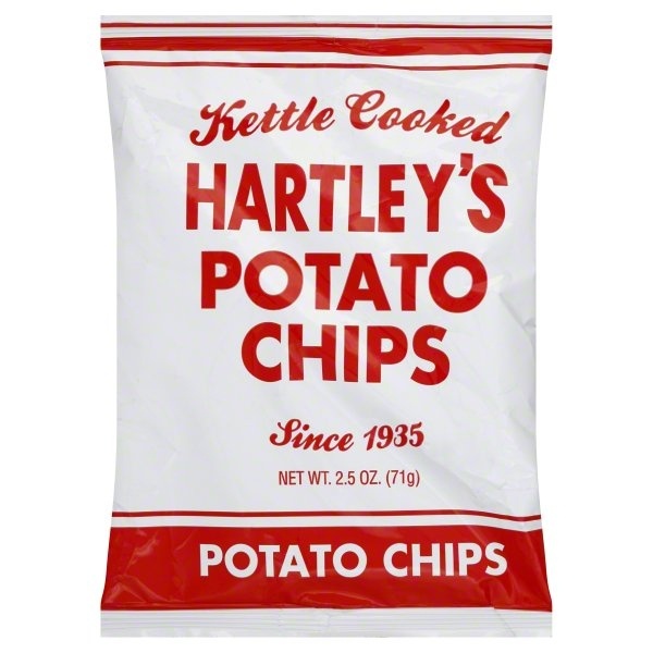 slide 1 of 5, Hartley's Plain Chips, 3.5 oz