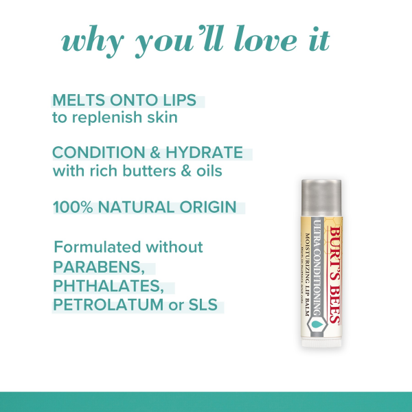 slide 4 of 22, Burt's Bees 100% Natural Origin Moisturizing Lip Balm, 4 Ct, 4 ct