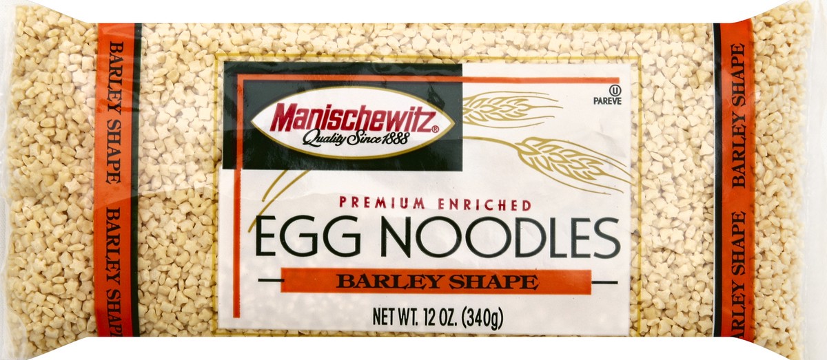 slide 2 of 6, Manischewitz Barley Shaped Egg Noodles, 12 oz