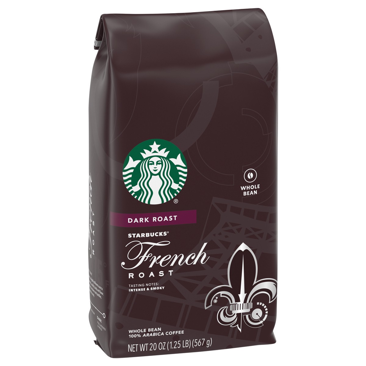 slide 4 of 9, Starbucks Dark Roast Whole Bean Coffee — French Roast — 100% Arabica — 1 bag - 18 oz, 20 oz