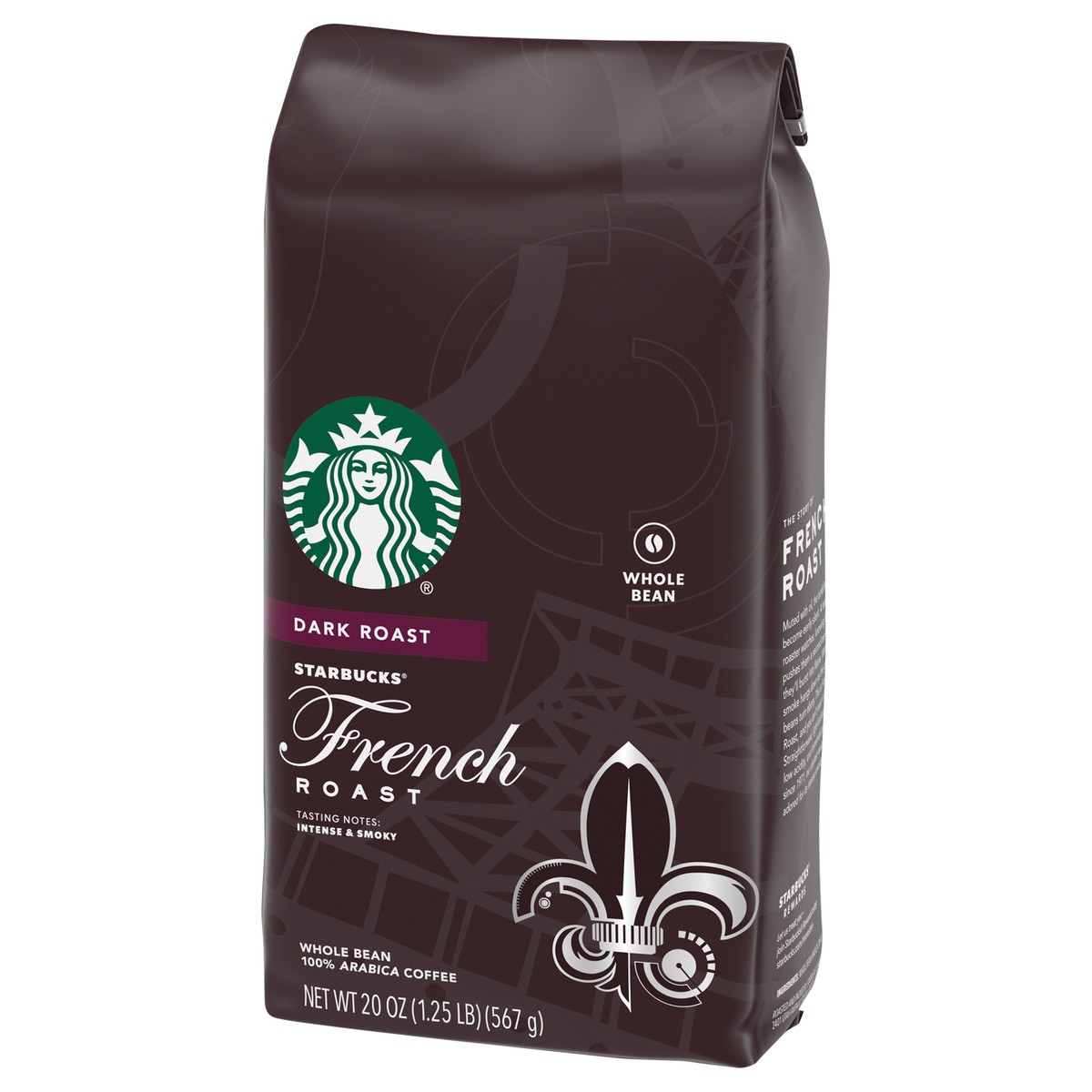 slide 9 of 9, Starbucks Dark Roast Whole Bean Coffee — French Roast — 100% Arabica — 1 bag - 18 oz, 20 oz