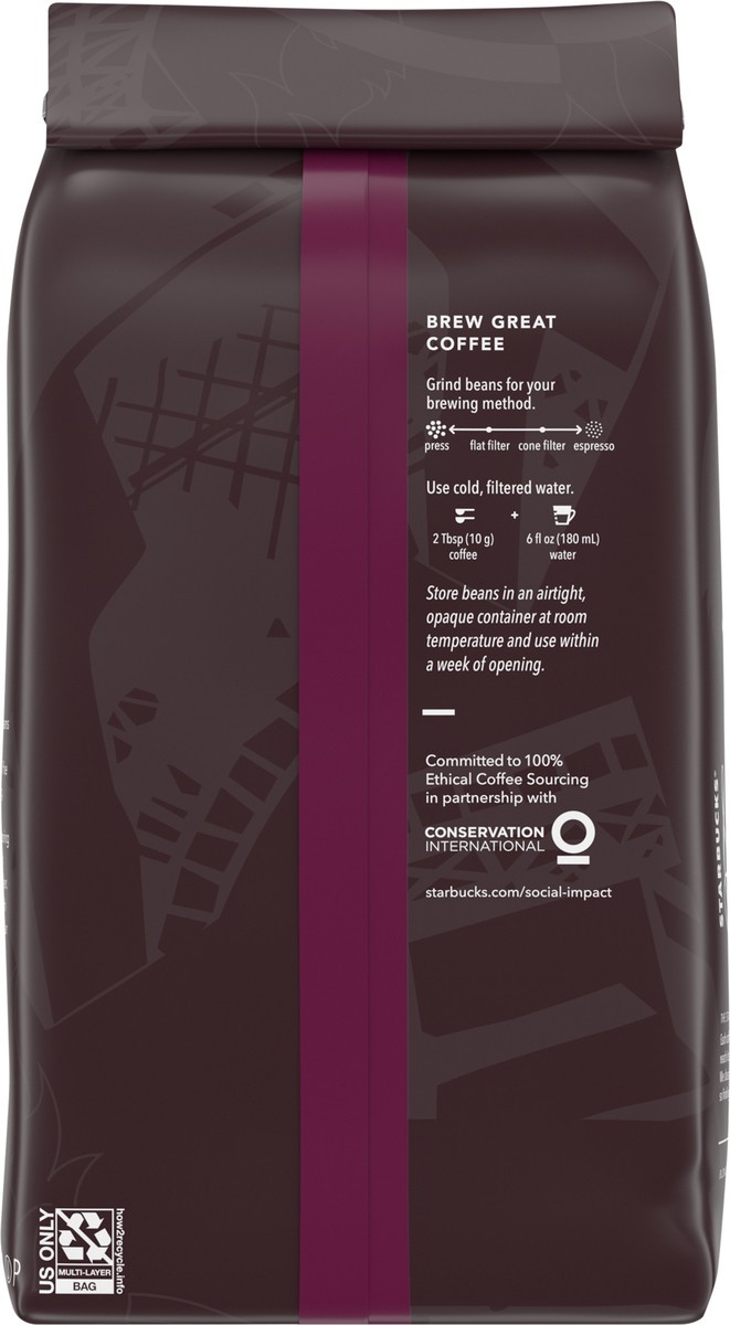 slide 6 of 9, Starbucks Dark Roast Whole Bean Coffee — French Roast — 100% Arabica — 1 bag - 18 oz, 20 oz