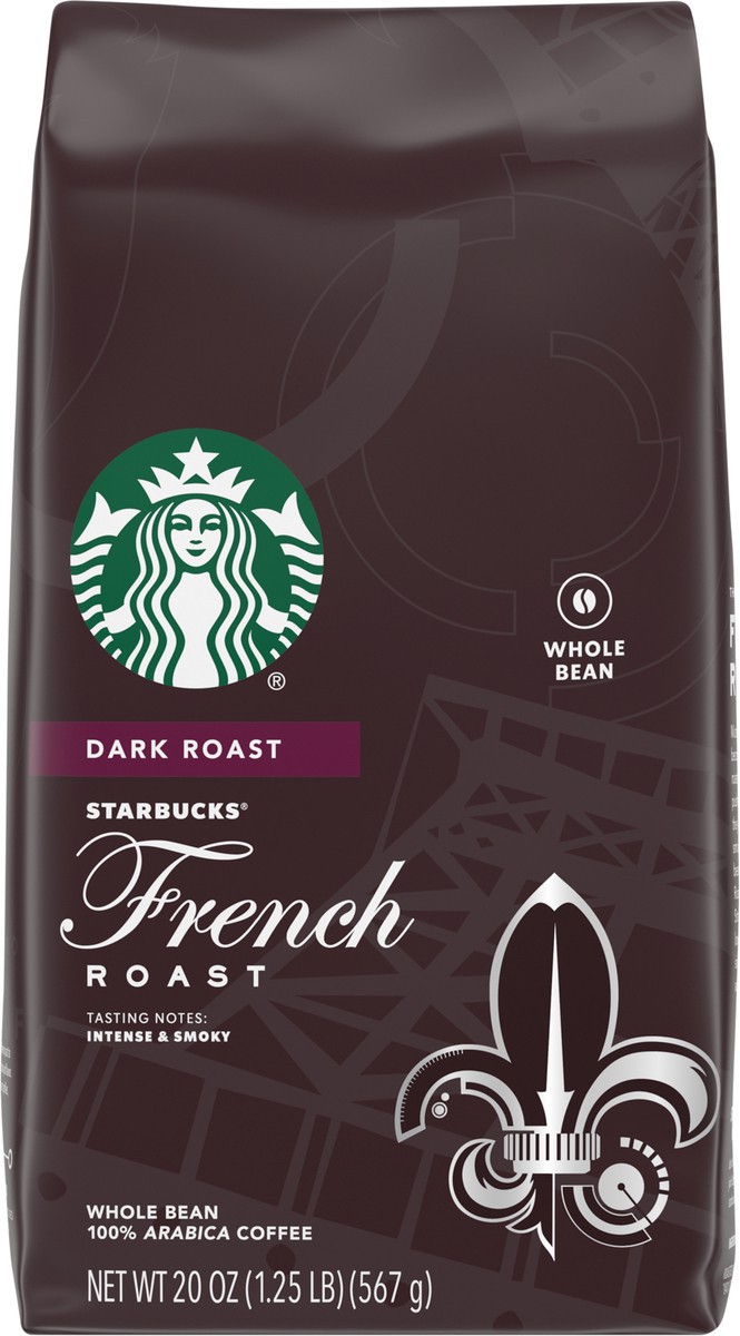 slide 8 of 9, Starbucks Dark Roast Whole Bean Coffee — French Roast — 100% Arabica — 1 bag - 18 oz, 20 oz